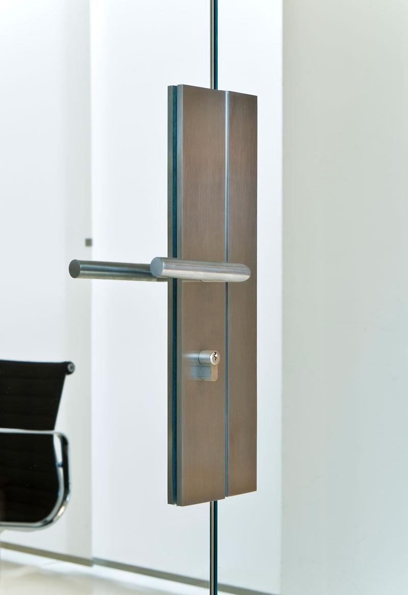 Wohnzimmer Glastuer